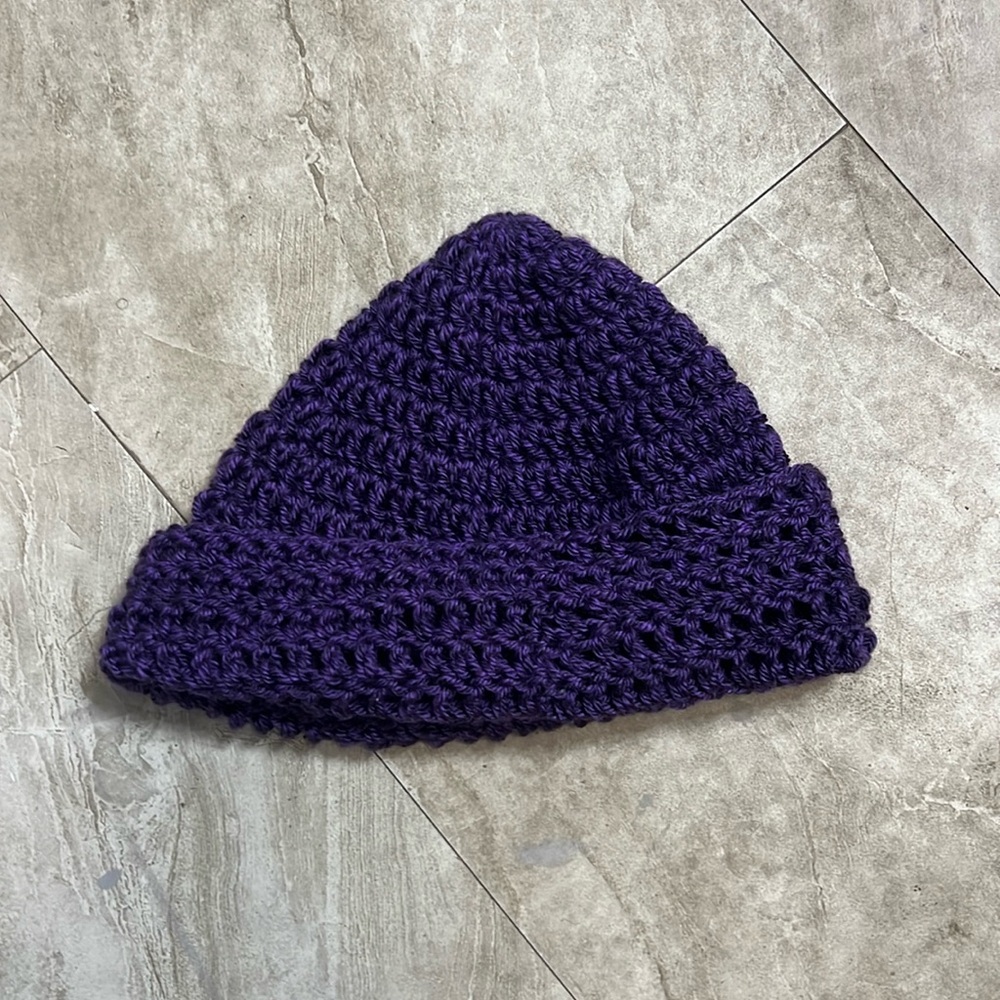 Hand crocheted hat